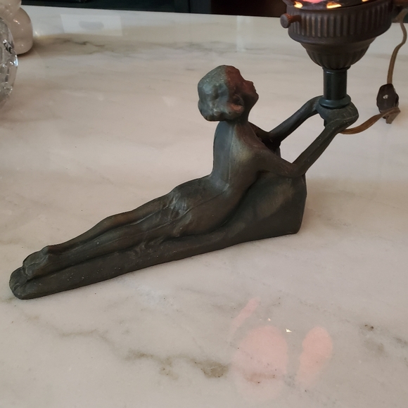 * Vintage Art Deco Lamp - Picture 8 of 17